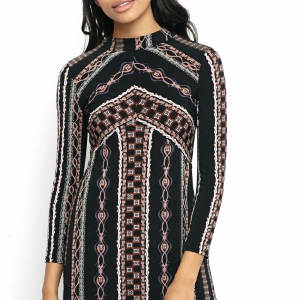 Free People Stella Print Mini Dress